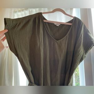 Sonoma Olive color 100% cotton dress - Size XXL